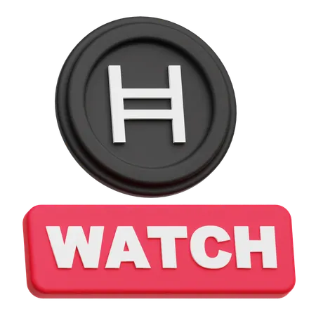 Hedera Coin watch  3D Icon
