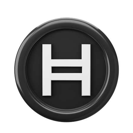 Hedera HBAR Coin  3D Icon