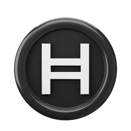 Hedera HBAR Coin  3D Icon