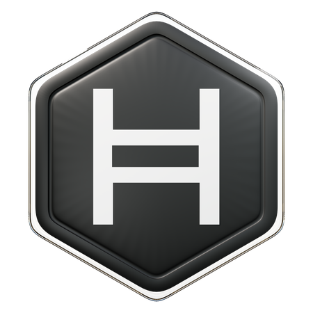 Hedera (HBAR) Badge  3D Illustration