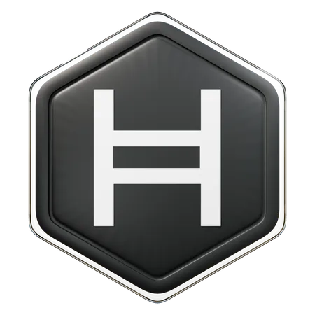 Insignia de Hedera (HBAR)  3D Illustration