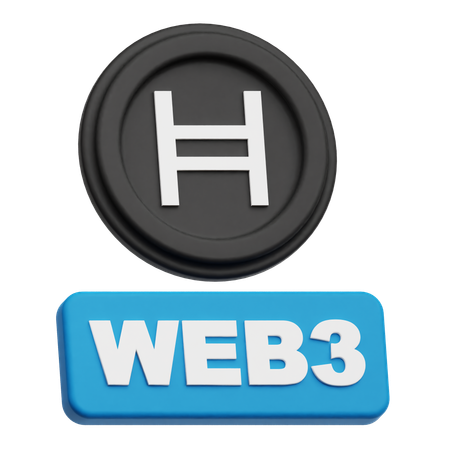 Hedera Web 3  3D Icon