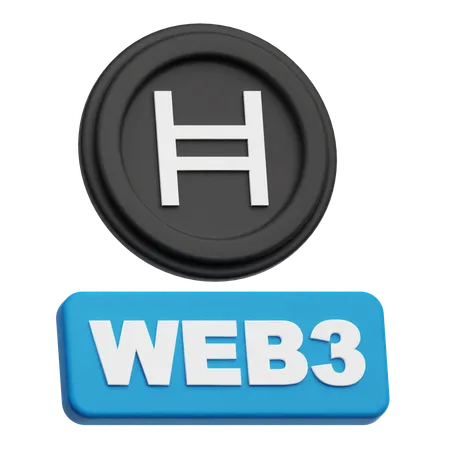 Hedera Web 3  3D Icon