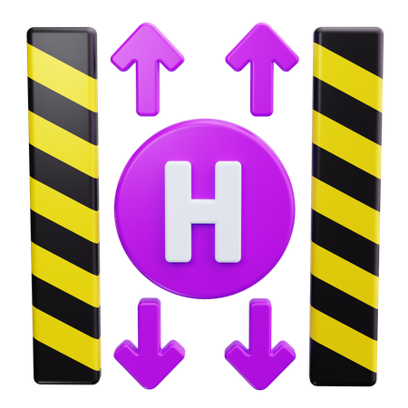 Height  3D Icon