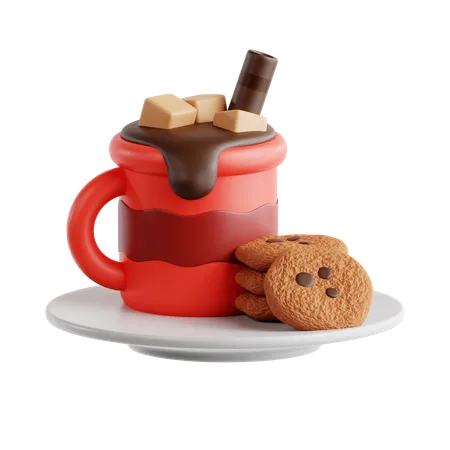 Heiße Schokolade  3D Icon