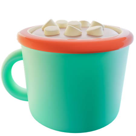 Heiße Schokoladen-Marshmallows  3D Icon
