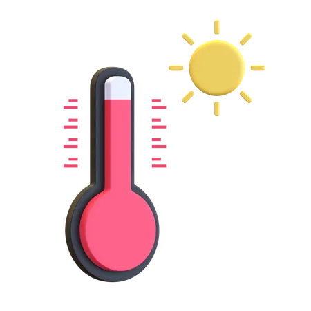 Heiße Temperatur  3D Illustration