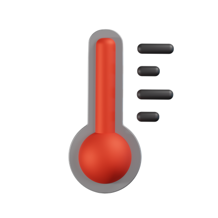 Heiße Temperatur  3D Icon