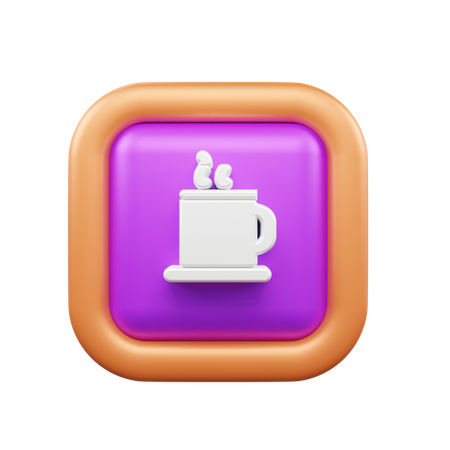 Heißer Kaffee  3D Icon