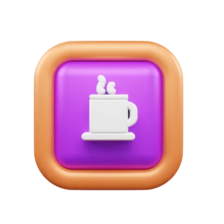 Heißer Kaffee  3D Icon