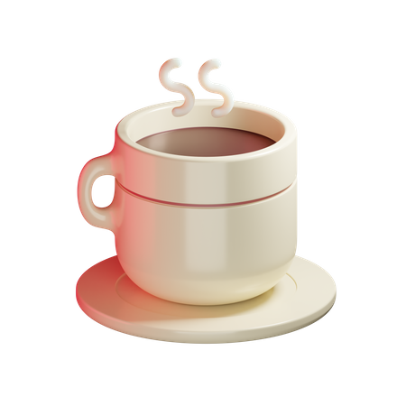 Heißer Kaffee  3D Illustration