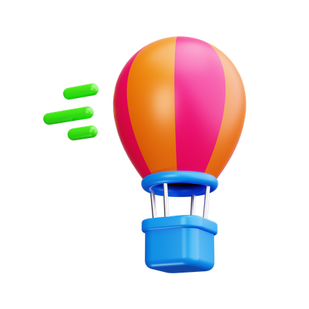 Heißluftballon  3D Icon