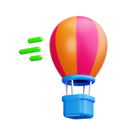 Heißluftballon  3D Icon