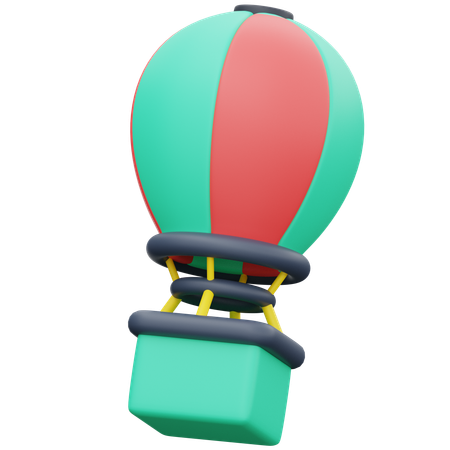 Heißluftballon  3D Icon