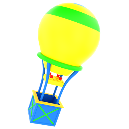 Heißluftballon  3D Icon