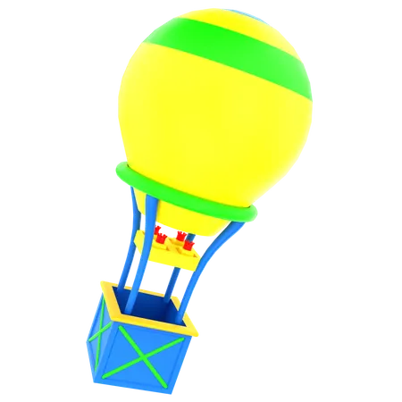 Heißluftballon  3D Icon