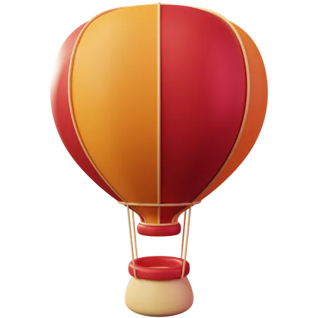 Heißluftballon  3D Illustration