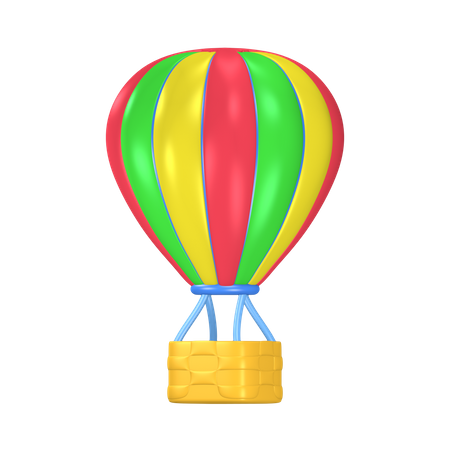 Heißluftballon  3D Illustration