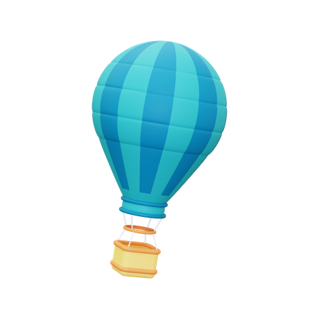 Heißluftballon  3D Illustration