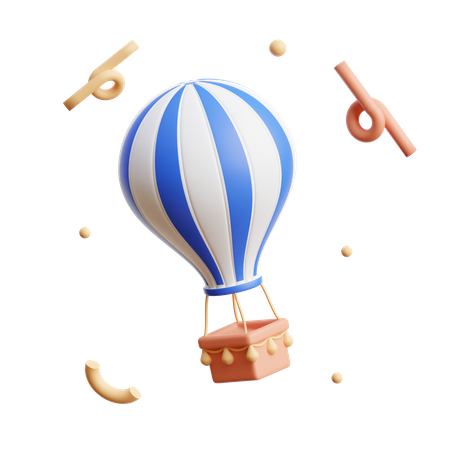 Heißluftballon  3D Icon