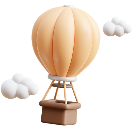 Heißluftballon  3D Icon