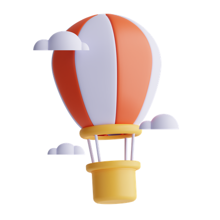 Heißluftballon  3D Icon