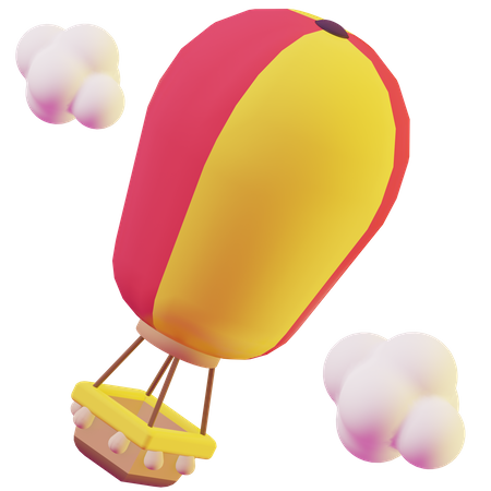 Heißluftballon  3D Icon