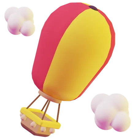 Heißluftballon  3D Icon