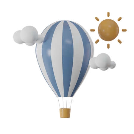 Heißluftballon  3D Icon