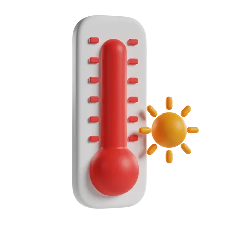 Heiße Temperatur  3D Icon