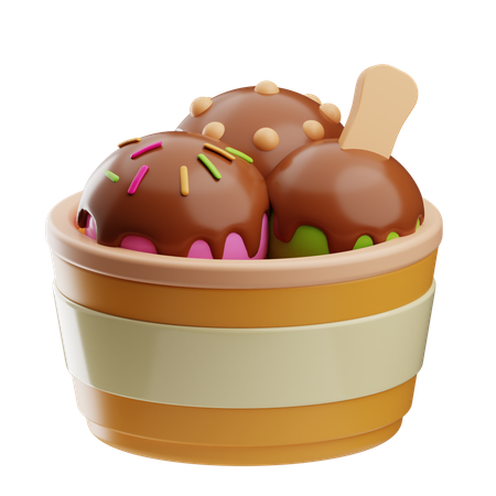 Helado  3D Icon