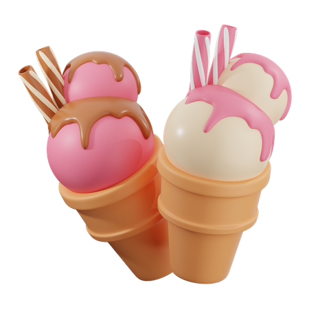 Helado  3D Icon