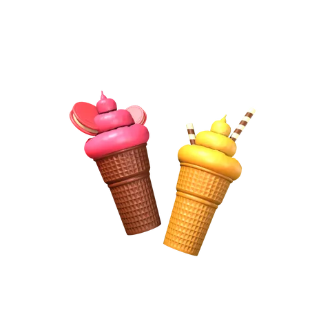 Helado  3D Icon