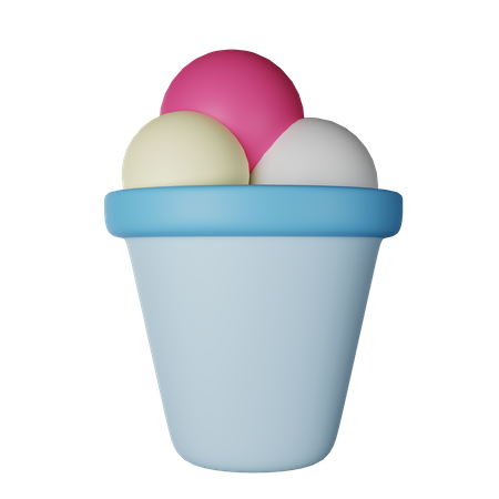 Helado  3D Icon