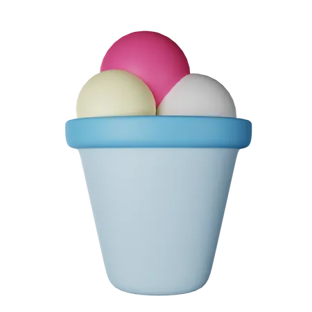 Helado  3D Icon