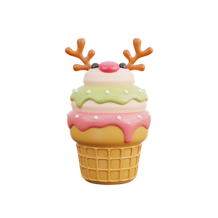 Helado  3D Icon