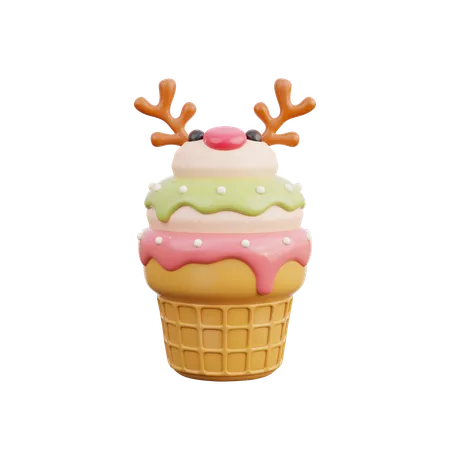 Helado  3D Icon