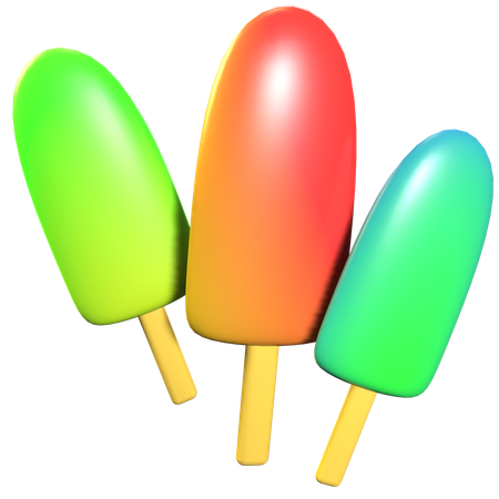 Arcoiris de helado  3D Icon