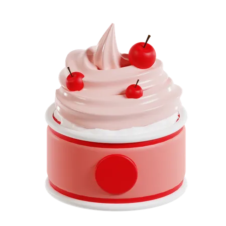 Helado de cereza  3D Icon