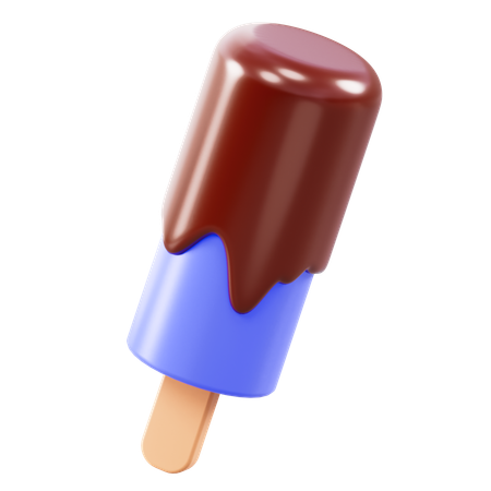 Helado de chispas de chocolate  3D Icon