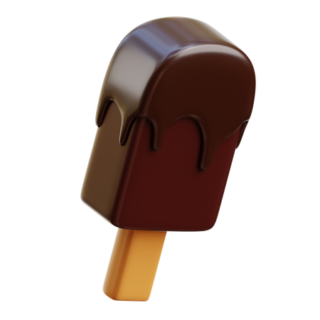 Helado de chocolate  3D Icon