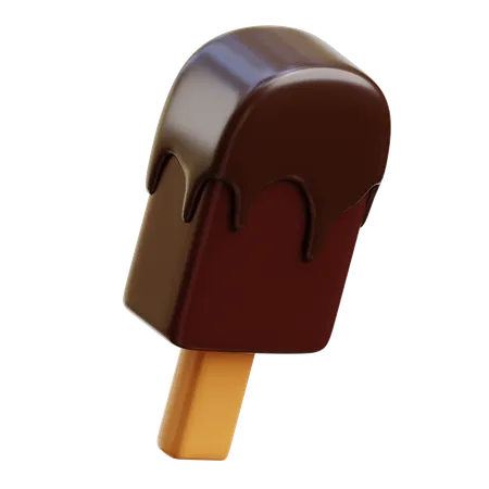 Helado de chocolate  3D Icon