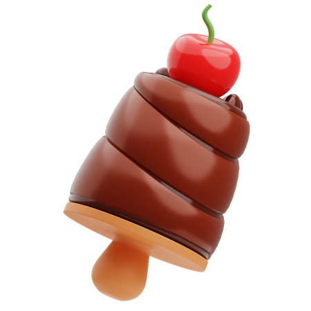 Helado de chocolate  3D Illustration