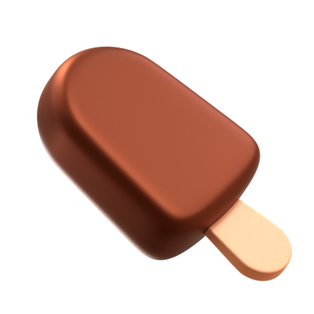 Helado de chocolate  3D Icon