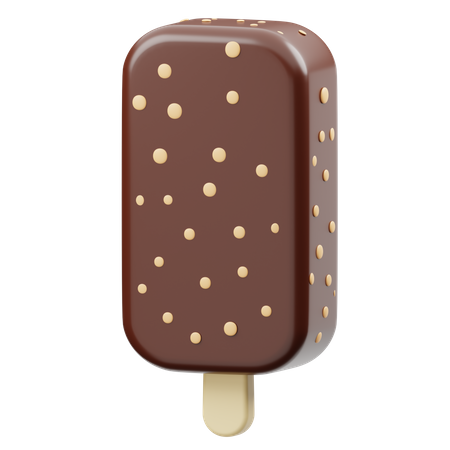 Helado de paleta de chocolate  3D Icon