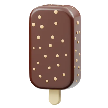 Helado de paleta de chocolate  3D Icon