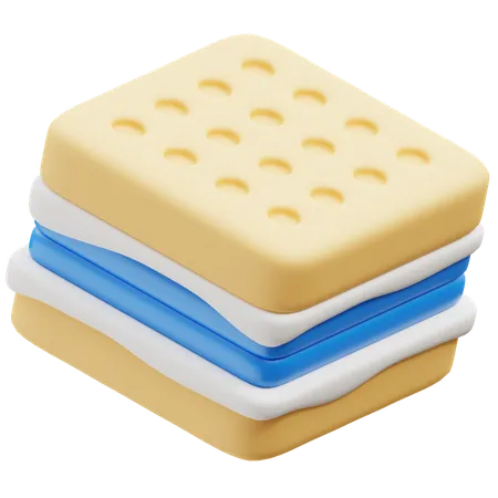 Galleta de helado  3D Icon