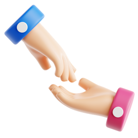 Helfende Hand  3D Icon