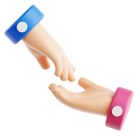 Helfende Hand  3D Icon