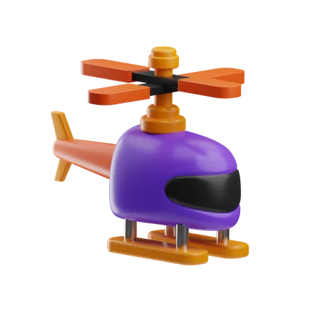 Helicopter  3D Icon